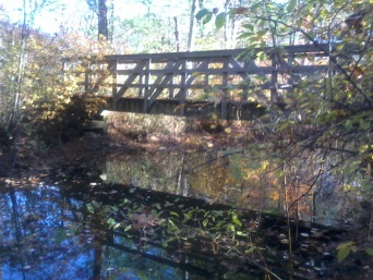 bridge on fireworks trail in hanover